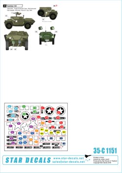 画像2: STAR DECALS[SD35-C1151]1/35 WWII英 スタッグハウンド,ハンバーSC,M3スカウトカー