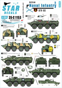 画像1: STAR DECALS[SD35-C1153]1/35 現用ソビエト/ロシア軍の海軍歩兵 #5 BTR-80 (1)