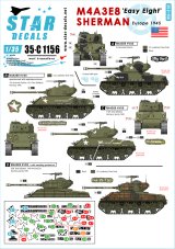STAR DECALS[SD35-C1156]1/35 WWII米 M4A3E8 大戦末期のイージエイト
