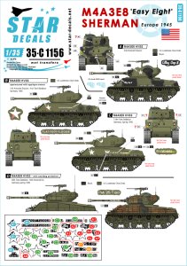 画像1: STAR DECALS[SD35-C1156]1/35 WWII米 M4A3E8 大戦末期のイージエイト (1)