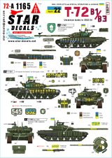 STAR DECALS[SD72-A1165]1/72 現用 ウクライナの戦争＃22 ウクライナ軍のT-72B1/T-72B3 2016年型(2022-2024年)