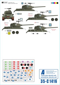 画像3: STAR DECALS[SD35-C1416]1/35 現用 キプロス紛争1974＃1 トルコとギリシャ系キプロス軍のAFV M47/M48A1/M106A1/M113A1/T-34-85/BTR-152V1/マーモン・ヘリントンMk.IVF