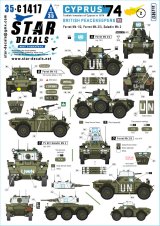 STAR DECALS[SD35-C1417]1/35 現用 キプロス紛争1974＃2 1974年夏トルコ軍侵攻でのイギリス平和維持軍 フェレットMk.1/2/フェレットMk.2/3/サラディンMk.2