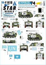 STAR DECALS[SD35-C1418]1/35 現用 キプロス紛争1974＃3 1974年夏トルコ軍侵攻でのカナダ平和維持軍 M113A1/M113リンクス