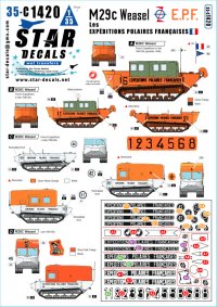 STAR DECALS[SD35-C1420]1/35 現用 フランス E.P.F.(フランス極地遠征隊)のM29Cウィーゼル