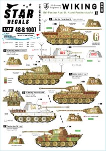 画像1: STAR DECALS[SD48-B1007]1/48 独 ヴァーキング師団＃2 SS第5装甲師団第5装甲連隊のパンサー指揮戦車D/A型1944 (1)