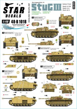 画像1: STAR DECALS[SD48-B1018]1/48 WWII ドイツIII号突撃砲 イタリア戦線でのIII号突撃砲F/8 III号突撃砲G 10.5cm突撃榴弾砲42