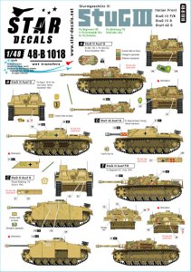 画像1: STAR DECALS[SD48-B1018]1/48 WWII ドイツIII号突撃砲 イタリア戦線でのIII号突撃砲F/8 III号突撃砲G 10.5cm突撃榴弾砲42 (1)