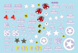 画像2: STAR DECALS[SD48-B1023]1/48 WWII アメリカ ヨーロッパ戦線のM5A1スチュアート 1944-45年