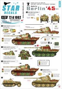 画像1: STAR DECALS[SD72-A1002] 1/72 ベルリンの戦い 45 #2 ノルトラント師団とパンター (1)