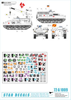 画像2: STAR DECALS[SD72-A1009]1/72 バルカン半島の平和維持軍 #1 デカールセット 英ウォリアー