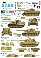 STAR DECALS[SD72-A1019]1/72 西部戦線のティーガー#1 SS第101/501重戦車大隊 第1中隊