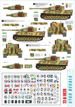 画像2: STAR DECALS[SD72-A1020]1/72 西部戦線のティーガー#2 SS第101重戦車大隊 第2,3中隊