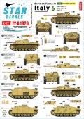 STAR DECALS[SD72-A1026]1/72 WWII 独 イタリア戦線のドイツ戦車＃6 III号突撃砲F/8型 III号突撃砲G型 IV号突撃砲(IV号戦車J型車体)