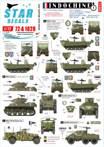 画像1: STAR DECALS[SD72-A1028]1/72 仏 ベトナム戦争 第一次インドシナ戦争でのフランス極東遠征軍 ＃1 (1)