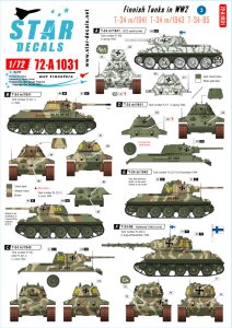 画像1: STAR DECALS[SD72-A1031]1/72 WWIIのフィンランド戦車＃3 (1)