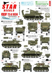 画像1: STAR DECALS[SD72-A1036]1/72 WWII 米 M7プリースト/M8自走榴弾砲75周年スペシャル フランス ノルマンディー1944年 (1)