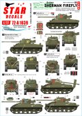 STAR DECALS[SD72-A1039]1/72 WWII 英 英国陸軍 Dディ75周年記念スペシャル シャーマンフライMkIc/MkVc
