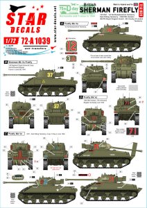 画像1: STAR DECALS[SD72-A1039]1/72 WWII 英 英国陸軍 Dディ75周年記念スペシャル シャーマンフライMkIc/MkVc (1)