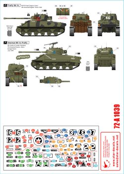 画像3: STAR DECALS[SD72-A1039]1/72 WWII 英 英国陸軍 Dディ75周年記念スペシャル シャーマンフライMkIc/MkVc