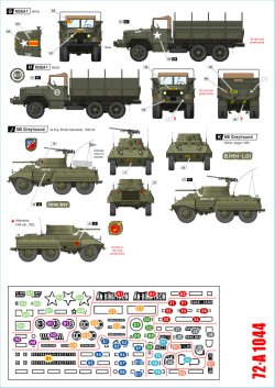 画像2: STAR DECALS[SD72-A1044]1/72 ARVN＃3 南ベトナム陸軍所属のAFV V-100/M8他