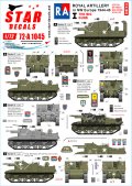 STAR DECALS[SD72-A1045]1/72 WWII 英 英国王立砲兵隊♯1 Dディ75周年記念スペシャル セクストン プリースト ウルヴァリン アキレス