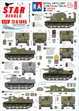 STAR DECALS[SD72-A1045]1/72 WWII 英 英国王立砲兵隊♯1 Dディ75周年記念スペシャル セクストン プリースト ウルヴァリン アキレス
