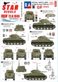 STAR DECALS[SD72-A1046]1/72 WWII 英 英の国王立砲兵隊♯2 Dディ75周年記念スペシャル シャーマン着弾観測戦車 クロムウェル ハンバーSC