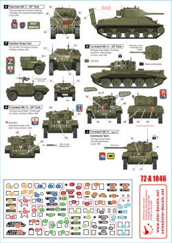 画像3: STAR DECALS[SD72-A1046]1/72 WWII 英 英の国王立砲兵隊♯2 Dディ75周年記念スペシャル シャーマン着弾観測戦車 クロムウェル ハンバーSC