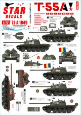 STAR DECALS[SD72-A1049]1/72 現代 露/ソ 冷戦時代のT-55A ソビエト及びワルシャワ機構