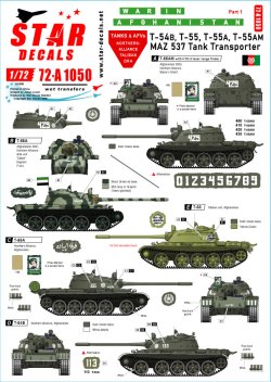 画像1: STAR DECALS[SD72-A1050]1/72 現用 アフガニスタンの戦い♯1 T-55&MAZ357 北部同盟 タリバン