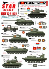 STAR DECALS[SD72-A1055]1/72 現用 ベトナム戦争 ベトナム＃5 NVA(北ベトナム正規軍)の戦車と装甲車