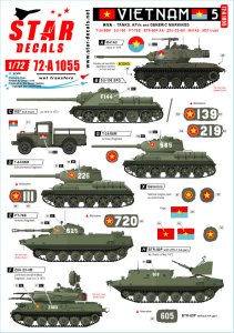 画像1: STAR DECALS[SD72-A1055]1/72 現用 ベトナム戦争 ベトナム＃5 NVA(北ベトナム正規軍)の戦車と装甲車 (1)