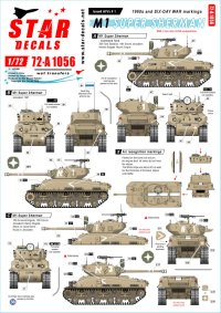 STAR DECALS[SD72-A1056]1/72 現用 イスラエル IDFのAFV＃1 1960年代と六日間戦争時のIDFマーキング集 M1スーパーシャーマン