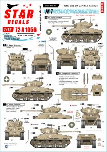 画像1: STAR DECALS[SD72-A1056]1/72 現用 イスラエル IDFのAFV＃1 1960年代と六日間戦争時のIDFマーキング集 M1スーパーシャーマン (1)