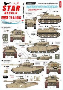 画像1: STAR DECALS[SD72-A1057]1/72 現用 イスラエル IDFのAFV＃2 1960年代と六日間戦争時のIDFマーキング集 M7プリーストとセンチュリオン (1)