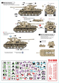 画像2: STAR DECALS[SD72-A1060]1/72 現用 中東戦争 イスラエルのAFV＃5 六日間戦争に於けるIDFのマーキング M50スーパーシャーマン