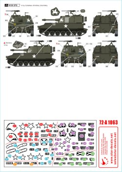 画像2: STAR DECALS[SD72-A1063]1/72 ベトナム戦争 米 ビッグガンインベトナム ベトナムで運用された米陸軍所属のM109/M108自走砲