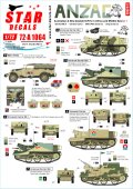 STAR DECALS[SD72-A1064]1/72 WWII 豪/新 ANZAC＃1 オーストラリア/ニュージーランド合同軍がアフリカと中東で運用したAFVパート1