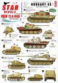 STAR DECALS[SD72-A1068]1/72 WWII 独 ハンガリー'45＃1 ハンガリーに進駐したドイツ軍戦車1944〜45