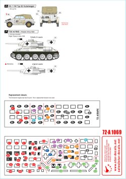 画像2: STAR DECALS[SD72-A1069]1/72 WWII 独 第1スキー猟兵師団 T-34m/41 T-34m/43 III号突撃砲G型/RSO1/グリーレH型/キューベルワーゲン