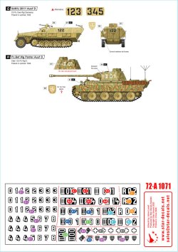 画像2: STAR DECALS[SD72-A1071]1/72 WWII 独 ヴァーキング＃2 第5SS装甲師団所属のパンターD/A型とSd.Kfz.251D型ハーフトラック