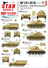 STAR DECALS[SD72-A1072]1/72 WWII 独 ヴァーキング＃3 第5SS装甲師団 IV号戦車G/J型/Sd.Kfz.11/Sd.Kfz.251/T-34