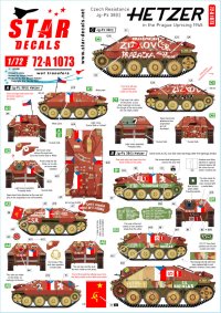 STAR DECALS[SD72-A1073]1/72 WWII チェコレジスタンスのJgPz38(t)ヘッツアー プラハ蜂起1945
