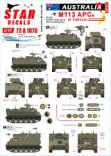 STAR DECALS[SD72-A1076]1/72 ベトナム戦争 ベトナムでのオーストラリア軍♯2 M113APC/M113A1/M125A1自走迫撃砲/M577コマンドポスト