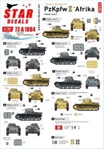 画像1: STAR DECALS[SD72-A1084]1/72 WWII 独 パンツァーインデザート＃1 ドイツI号戦車A型 (1)