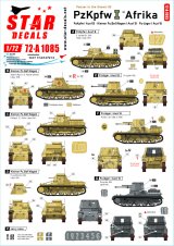 STAR DECALS[SD72-A1085]1/72 WWII 独 パンツァーインデザート＃2 北アフリカでのI号戦車B型およびI号無線指揮戦車/I号対戦車自走砲