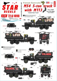 STAR DECALS[SD72-A1090]1/72 ベトナム戦争 ベトナムにおけるガントラック