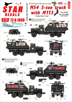 画像1: STAR DECALS[SD72-A1090]1/72 ベトナム戦争 ベトナムにおけるガントラック