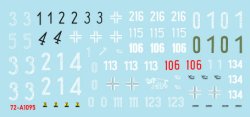 画像3: STAR DECALS[SD72-A1095]1/72 WWII 独 ドイツ国防軍タイガーI 第502重戦車大隊＃1 タイガー初期/初期/中期型
